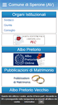 Mobile Screenshot of comune.sperone.av.it