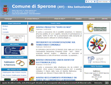 Tablet Screenshot of comune.sperone.av.it
